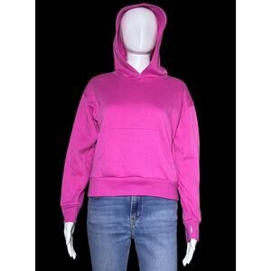 Epic Threads Pink Cotton Blend Hoodie Pullover Sweater Thumbholes Girls Size L